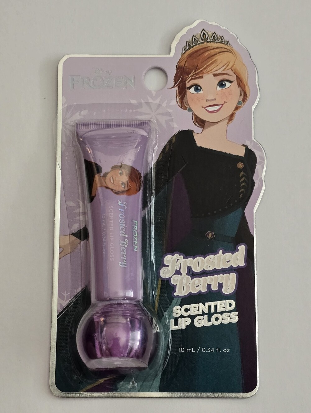 βοΈ Brand New Disney Frozen Scented Lip Gloss Set with Fluffy Unicorn Purse - Picture 2 of 11